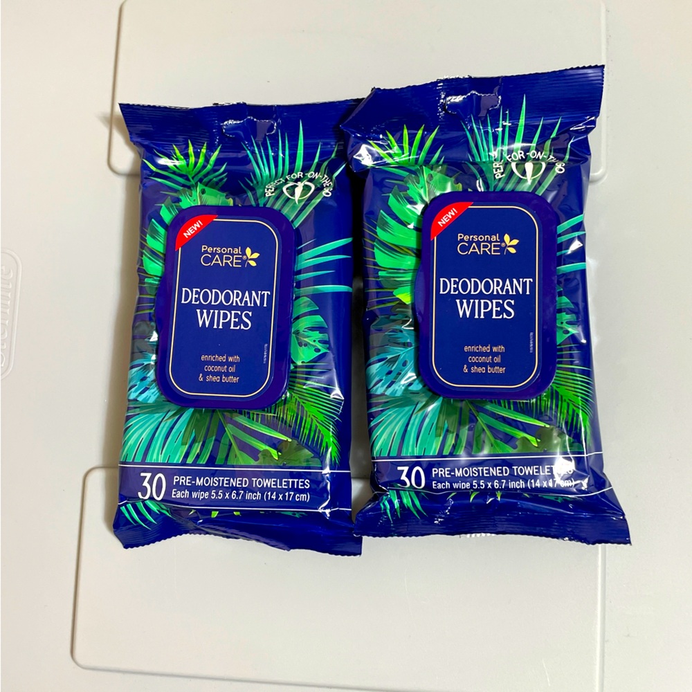 2 Packs of Pacifica Deodorant Wipes NEW!